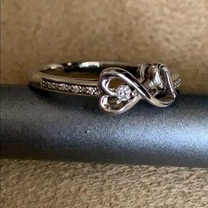 Sterling Silver Diamond Ring